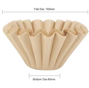 Filtro de Papel <span class=keywords><strong>para</strong></span> Café de 1 a 12 Tazas, Tipo Canasta, con Asa <span class=keywords><strong>para</strong></span> Colgar y Forma de Cono, Pulpa Pura, en Existencia y Diseño Personalizado - Product Image 2