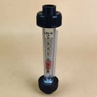 LZS-20 UPVC High Casting Flowmeter LZS Rotameter Sambungan Flens Tekanan Tinggi Ramah Lingkungan Merek Chuanli DN15-DN150 1 Buah