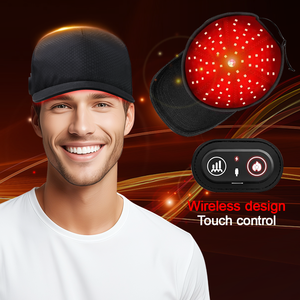 Wholesale Free Customized Low Level <strong>Treatment</strong> 650nm 500 Diodes Near Infrared and Red Laser Light Cap with Red Therapy Light - Product Image 2