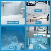 Peinture époxy pour sols en sable, revêtement décoratif en résine anti-abrasion, couleurs personnalisées pour hall de centre commercial