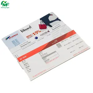 Boarding Pass Travel Air Tickets Thermal Paper Custom Plane Tickets