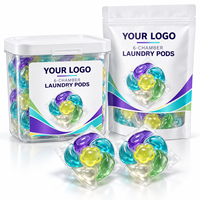 Capsules de lessive 6 en 1, 12g, multi-chambres, formule liquide complète, marque privée pour marques de détail haut de gamme