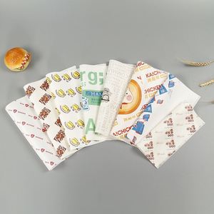 Printed Logo Size <b>Wrap</b> for Food Grade Butcher <b>Wax</b> Paper Burger Greaseproof Meat Wrapping PE Coated Sandwich Paper - Product Image 1