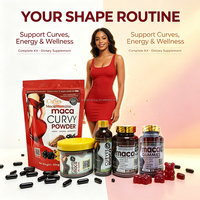 Meilleures Gummies Maca Plus Ultimate Curve pour les Fesses et les Hanches, 7500mg de Racine de Maca pour Femme