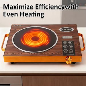 Best Quality Durable Single Burner Ceramic <b>Induction</b> Cooker 3500W Stainless Steel Panel Energy Efficient - Product Image 4