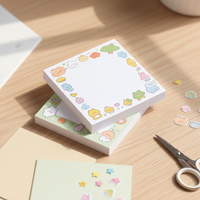 Meilleurs blocs-notes autocollants carrés personnalisés, notes adhésives imprimées sur mesure, blocs-notes mignons