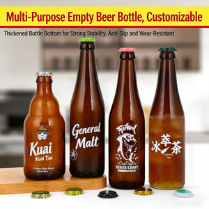 Beverage Glass <strong>Bottles</strong> 250ml/275ml/330ml/500ml Brown Amber Transparent Hot Stamping Eco-Friendly Pharmaceutical Cough <strong>Bottle</strong> - Product Image 5