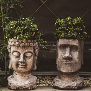 <span class=keywords><strong>Molde</strong></span> 3D de estatua de cabeza de <span class=keywords><strong>Buda</strong></span> para macetas para plantas, maceta de <span class=keywords><strong>cemento</strong></span>, <span class=keywords><strong>molde</strong></span> de <span class=keywords><strong>cemento</strong></span>, maceta de fibra de vidrio, <span class=keywords><strong>molde</strong></span> de inyección de plástico - Product Image 3