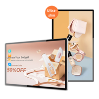 Pantalla LCD de 49, 55 y 65 Pulgadas, Montada en Pared, para Publicidad Comercial, Señalización Digital Interactiva PACP, con CMS Gratuito para Interiores