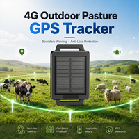 Легкий водонепроницаемый GPS-ошейник IP68 для отслеживания скота в реальном времени, 3 года работы от батареи, портативный дизайн для крупного рогатого скота