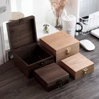 Luxury Black Walnut Wood Keepsake Box