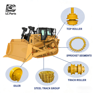 캐터필러 D7 <span class=keywords><strong>D8</strong></span> D7R/D7H/D8T/D8R 불도저 부품 트랙 체인 및 슈 세트 캐리어 롤러 프론트 아이들러 스프로킷 세그먼트 트랙 롤러 - Product Image 1