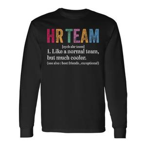 Camiseta retro de manga larga con definición del equipo de recursos humanos, regalo de humor para el lugar de trabajo - Product Image 2