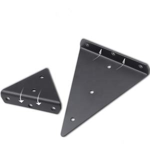 Supports d'<span class=keywords><strong>angle</strong></span> triangulaires décoratifs en acier galvanisé blanc/noir robuste pour étagères, connecteurs d'<span class=keywords><strong>angle</strong></span> de quincaillerie - Product Image 5
