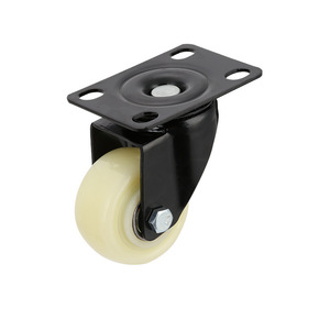 White Diamond Casters 2 Inch Swivel Caster PP Wheel Industrial Furniture Wheels Bolt Hole Mounting - Product Image 4