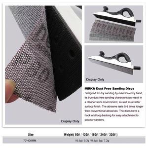 Disque de ponçage MIRKA Net 70x420mm grain P80 auto-adhésif pour ponçage manuel - Product Image 4