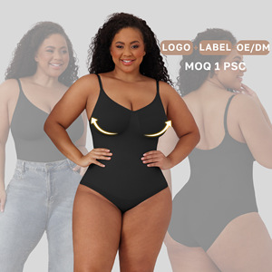 Faja Moldeadora de Cuerpo Completo para Mujer, Tallas Grandes, Sin Costuras, con Efecto Reductor de Abdomen y Levantamiento de Cadera, Postparto, de Nylon - Product Image 1
