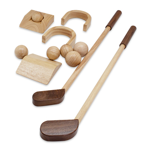 Mini Course de Golf en bois pour enfants, <span class=keywords><strong>jeu</strong></span> d'intérieur, jouets avec <span class=keywords><strong>club</strong></span>, balles, trous et barrières, pièces - Product Image 6