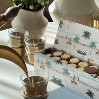 Boîte à dessert personnalisée de luxe à toucher doux, boîtes à bonbons pour enfants, boîtes à biscuits en carton rigide faites à la main, boîtes à bonbons du Ramadan
