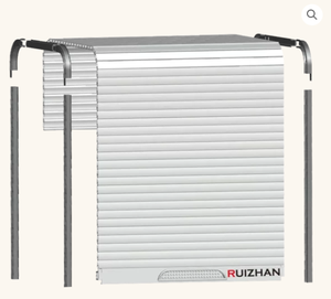 Tambour <strong>Door</strong> Kitchen Cabinet Kit 20 30 40 50 Inch High <strong>Pull</strong>-Down Plastic Retractable Closet <strong>Doors</strong> with Hand <strong>Pull</strong> &amp; Exposed Track - Product Image 3
