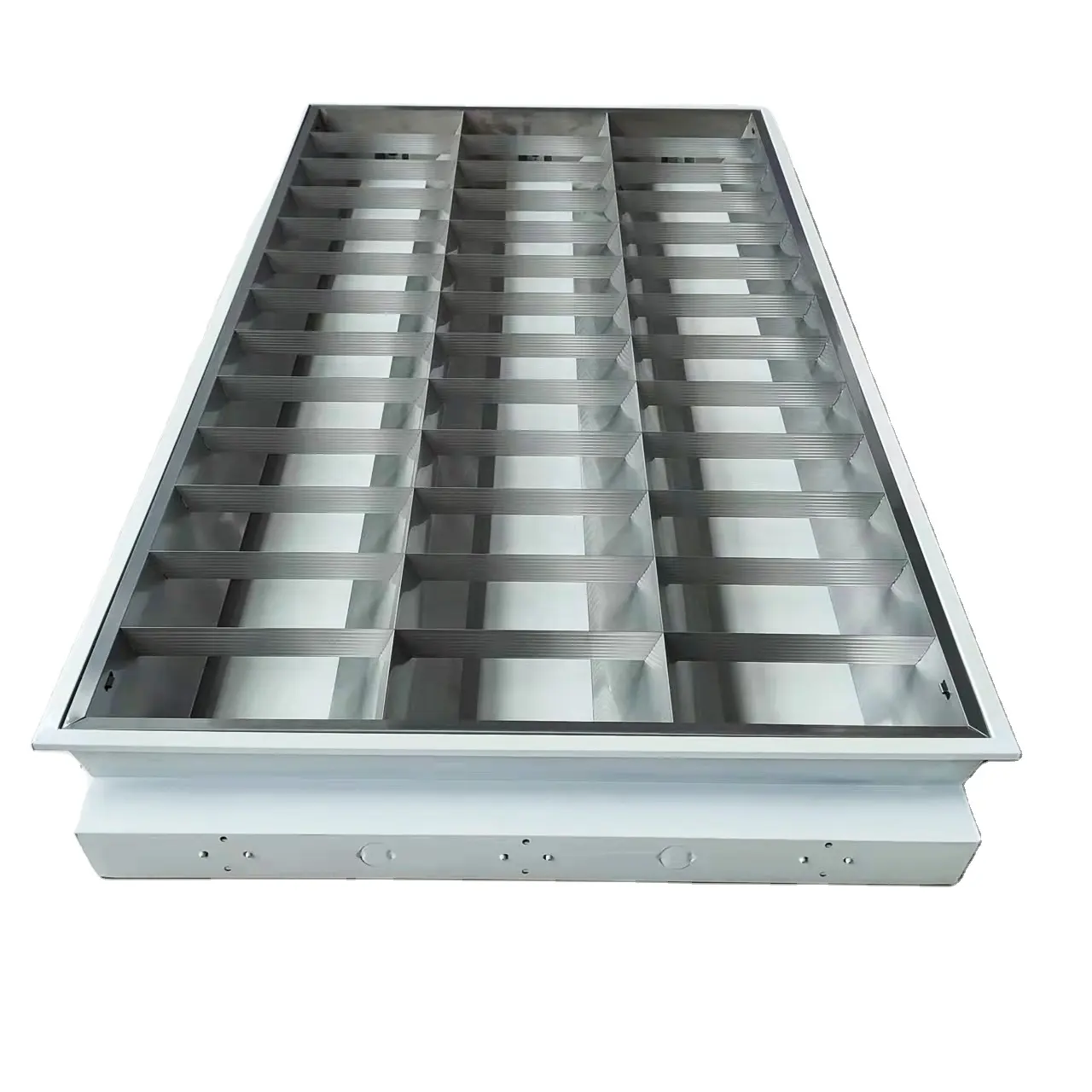 T5 T8 yüzeye monte lamba 600x600mm 600x1200mm ızgara panel AYDINLATMA 3x9w 3x18w reflektör panjur ızgara ışık fikstür