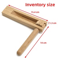 Castalettes en bois pour faire du bruit, planche sonore, bruiteur, cadeaux de fête, planche sonore, bruiteur, cadeaux de fête, célébrations, cliquet musical
