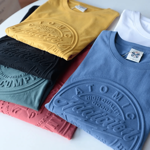 เสื้อยืดคอตตอน 100% ทรงหลวมสไตล์วินเทจ ซักแล้ว ใส่ได้ทั้งผู้หญิงและผู้ชาย  รับสกรีนลายและโลโก้ตามสั่ง - Product Image 1
