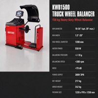 Équilibreuse de roues de camion GATmatic KWB1500 avec pack combo d'alignement 3D GA-700HC pour atelier de réparation de camions