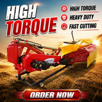 Yishan CE Fraise rotative à disques pour herbe et paillis, 6 disques, hauteur réglable, fiable, avec rouleau conditionneur et roulement à engrenages, haute productivité