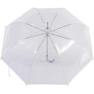 Holographique en gros <span class=keywords><strong>grand</strong></span> adulte coupe-vent <span class=keywords><strong>transparent</strong></span> blanc bombé 60 cm cadeau champignon pluie <span class=keywords><strong>parapluie</strong></span> - Product Image 3