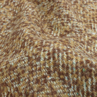 Vente en gros 50% laine 50% polyester Tweed Ensemble Double Face à carreaux Mélange Plaid Alpaga Rouge Laine Tartan Tissu pour Costumes