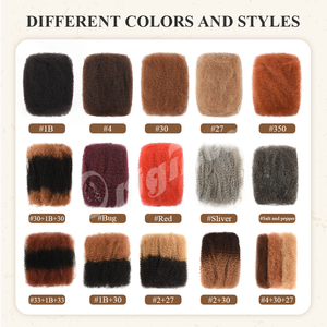 Originea – Cheveux chinois de qualité supérieure en gros, Remy vierges non traités, bouclés afro, en vrac, pour dreadlocks <span class=keywords><strong>et</strong></span> torsades, couleur naturelle - Product Image 6