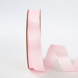 Ruban en satin rayé d'un côté de 2,5 cm de haute qualité et élégant pour l'emballage de cadeaux, 100 yards/rouleau - Product Image 5