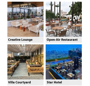 Silla de Comedor Apilable de Ratán Ecológica de Guangzhou, Sillón, Mesas de Exterior para Restaurante, Hotel, <span class=keywords><strong>Terraza</strong></span>, Muebles de Jardín - Product Image 5