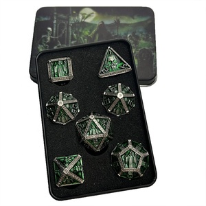 Pathfinder roleplaying trò chơi <span class=keywords><strong>7</strong></span> miếng đa diện tùy chỉnh đồng kim loại Xúc xắc đặt DND - Product Image 5