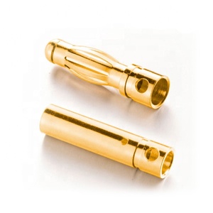 Özelleştirilmiş 3mm 4mm erkek tak altın muz konektörü M3 iplik altıgen somun - Product Image 6