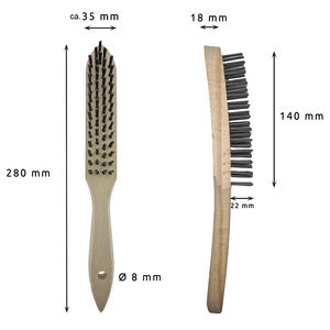 Cepillo de limpieza de mango largo, cepillo de rayado de alambre de acero inoxidable - Product Image 2