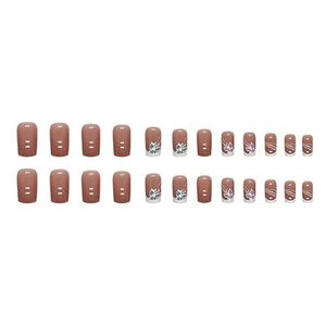 <span class=keywords><strong>Uñas</strong></span> acrílicas a presión <span class=keywords><strong>de</strong></span> cubierta completa reutilizables para mujer ABS Square <span class=keywords><strong>Ballerina</strong></span> DesignToe Nail Model Easy Fashion INS - Product Image 4