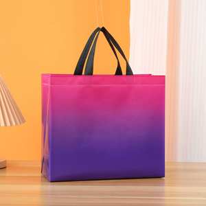Eco-friendly High Quality Wholesale Custom Logo Fashion Design Metallic Laminated PP Fabric Non Woven Shopping Tote Bag - Product Image 5