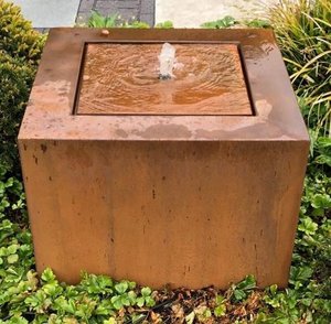 Garden Water Feature Corten Steel Outdoor Waterfall Fountain - Product Image 1