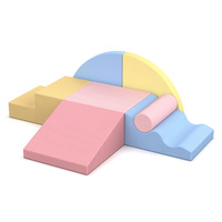 Ensemble de jeu d'escalade souple pour enfants avec toboggan, blocs de mousse d'entraînement sensoriel et marches d'équilibre pour la maternelle et la garderie, compatible OEM et ODM