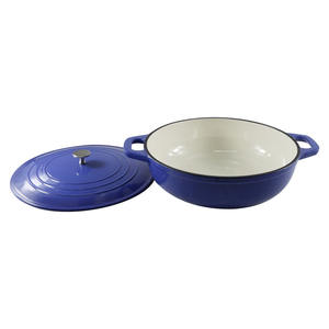 Nouveau design avancé ensemble de cuisson pré-assaisonné émail fonte four hollandais <span class=keywords><strong>creuset</strong></span> batterie de cuisine en fonte - Product Image 5