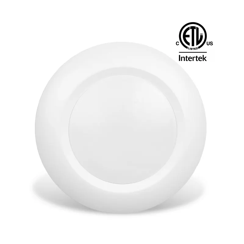 6" LED Disk Light 5000K Bright White 980 LM Dimmable Surface Mount LED Ceiling Light Wet Rated Low Profile Flush Mount Light