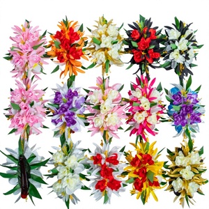 Pinzas para el Cabello con Flores de Tuberosa y Lirio Araña de Seda Artificial, Estilo Hawaiano Kylin, para Mujeres, Baile Hula - Product Image 3