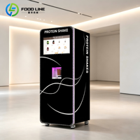 Distributeur automatique de boissons protéinées, distributeur vertical sur pied