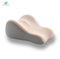 Oreiller multifonctionnel pour couple en mousse à mémoire de forme, soutien de la hanche, forme oblongue, tricoté, respirant, amovible, pour siège, avion, hôtel