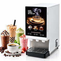Distributeur de boissons instantanées commercial 3 saveurs, machine à café, thé au lait et boissons en poudre de bureau, machine à préparer des boissons chaudes et froides