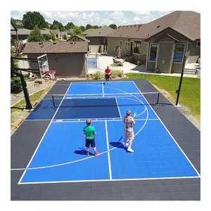 Quality PP Multi Purpose Sport Court Modular Outdoor Plastic Flooring Mat For Basketball Tennis Badminton Court Tiles