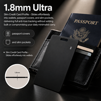Traceur GPS intelligent ultra-fin et localisateur double système universel format carte pour Apple et Android