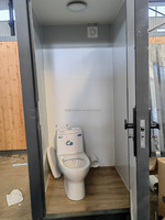 Vente en gros d'usine de toilettes mobiles portables au design moderne de haute qualité pour usage public en matériau de panneau sandwich